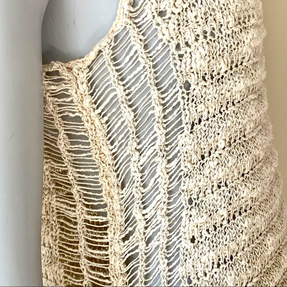 ABERCROMBIE & FITCH Crochet Knit Racerback Sweater Tank - Picture 8 of 13